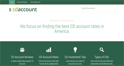Desktop Screenshot of cdaccount.org